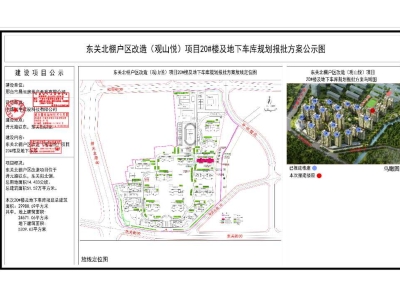 东关北棚户区改造(观山悦)项目20#楼及地下车库《建设工程规划许可证》批前公示